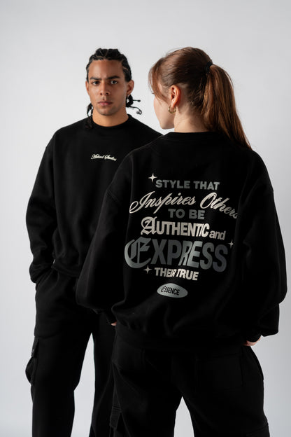 CREWNECK EXPRESS NEGRA