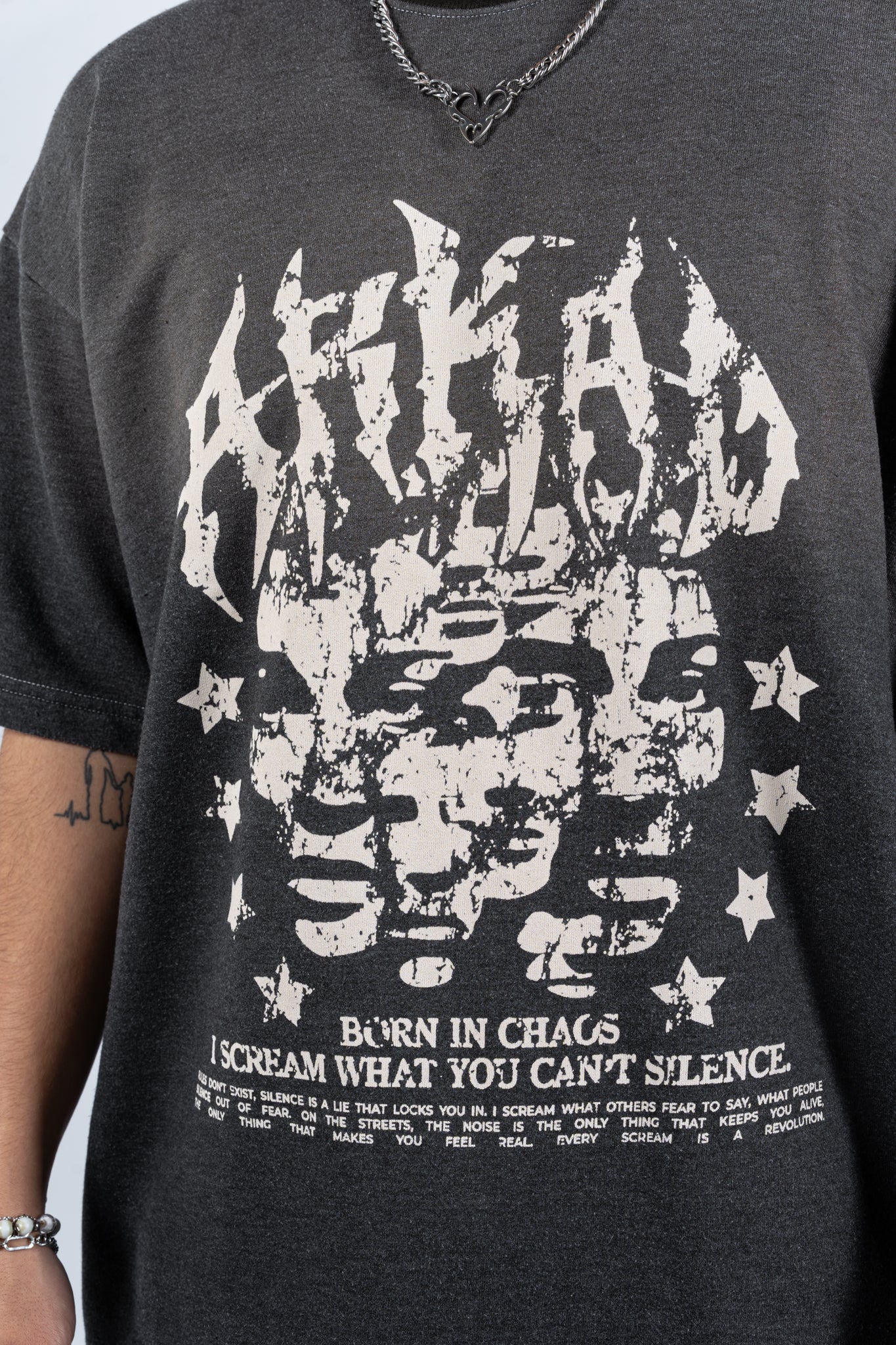 T-Shirt Silence Face